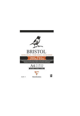 Bloco Bristol A4 205g C/20fls 96173c Clairfontaine